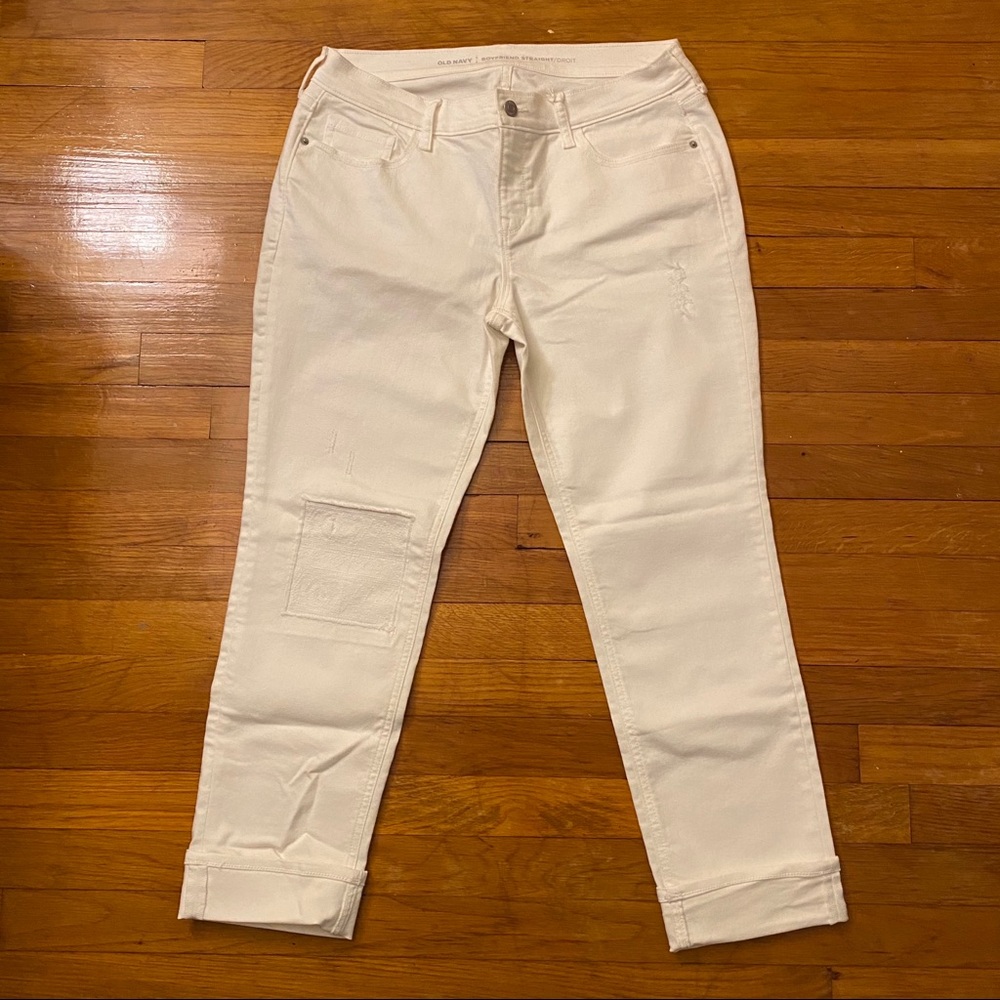 White pants.